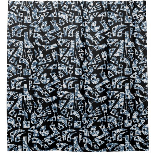 Abstrakte Formen 180318 - Cloud Duschvorhang (Vorderseite)