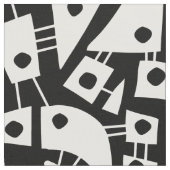 Abstrakte Formen 180318 - Schwarz-Weiß Stoff (Nahaufnahme)