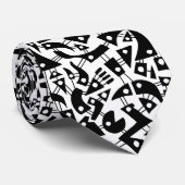 Abstrakte Formen 180318 - Schwarzweiß Krawatte (Gerollt)