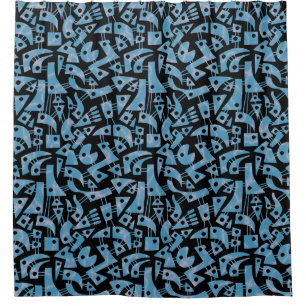 Abstrakte Formen 180318 - Schwimmbad Duschvorhang