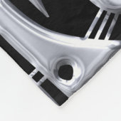 Abstrakte Formen 180318 - Shiny Silver Fleecedecke (Ecke)