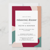 Abstrakte Formen - Abendessen mit Probe Einladung (Vorderseite)