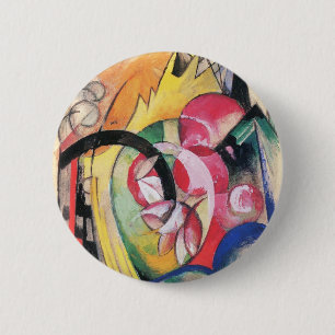 Abstrakte Formen (auch Farbige Blumen) von Franz M Button