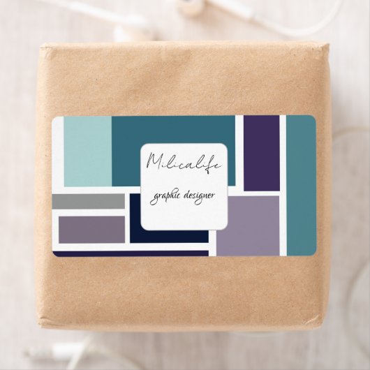 Abstrakte Formen, Aufkleber für soziale Medien (Insitu)