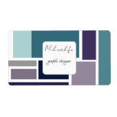 Abstrakte Formen, Aufkleber für soziale Medien (Vorne)