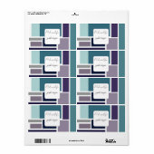 Abstrakte Formen, Aufkleber für soziale Medien (Vorne)