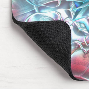 Abstrakte Formen aus Glas auf sandiger Textur Mousepad