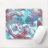 Abstrakte Formen aus Glas auf sandiger Textur Mousepad (Mit Mouse)