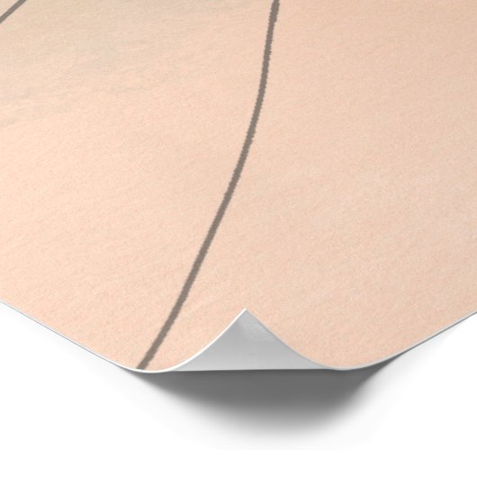 Abstrakte Formen Boho Style Foliage Leaf Design Poster (Ecke)