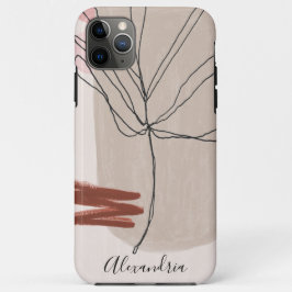 Abstrakte Formen Botanisches Leaf Case-Mate iPhone Hülle