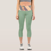 Abstrakte Formen Capri Leggings (Vorderseite)