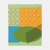 Abstrakte Formen Fleecedecke (Vorderseite)