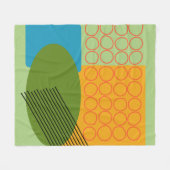 Abstrakte Formen Fleecedecke (Vorderseite (Horizontal))