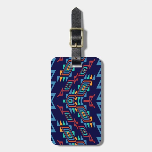 Abstrakte Formen Gepäckanhänger (Vorderseite vertikal)