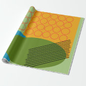 Abstrakte Formen Geschenkpapier (Ungerollt)