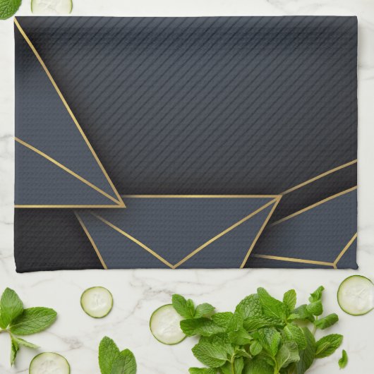 Abstrakte Formen Geschirrtuch (Gefaltet)