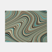 Abstrakte Formen im Retro-Look Fußmatte (Vorderseite)