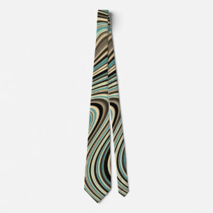 Abstrakte Formen im Retro-Look Krawatte