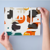 Abstrakte Formen in Retrofarben Flyer (Hand)