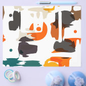 Abstrakte Formen in Retrofarben Flyer (Einzeln)