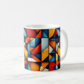 Abstrakte Formen Kaffeetasse (VorderseiteRechts)