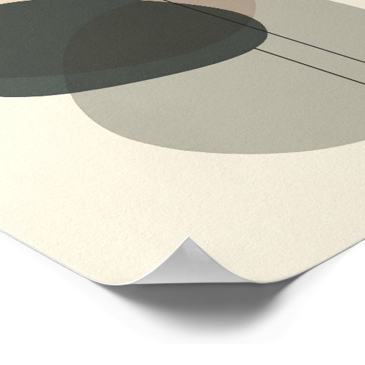 Abstrakte Formen Kunst Poster (Ecke)