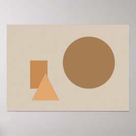 Abstrakte Formen Kunst Poster