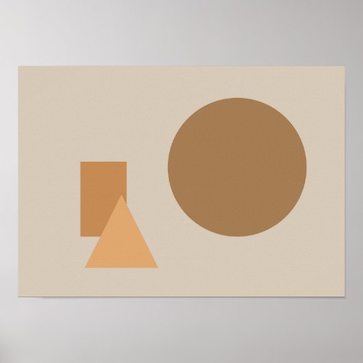 Abstrakte Formen Kunst Poster (Vorne)