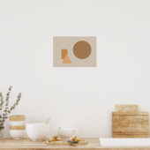 Abstrakte Formen Kunst Poster (Küche)