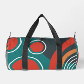 Abstrakte Formen Kunst Regenbogen- und Sonnenschut Duffle Bag (Rückseite)