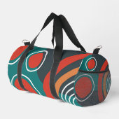 Abstrakte Formen Kunst Regenbogen- und Sonnenschut Duffle Bag (Rechte Ecke)