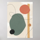 Abstrakte Formen künstlerisch Poster (Vorne)