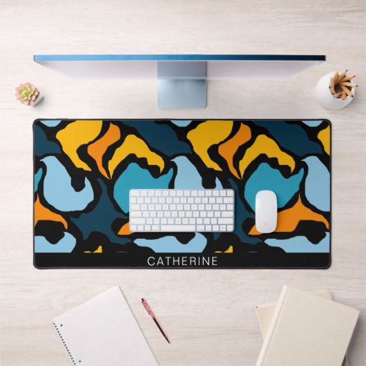 Abstrakte Formen Künstlerisch Schreibtischunterlage (Büro 1)