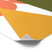 Abstrakte Formen Landschaft Geometrische Folklores Poster (Ecke)