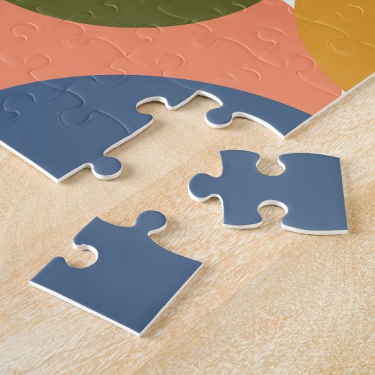 Abstrakte Formen Landschaft Geometrische Folklores Puzzle (Seite)