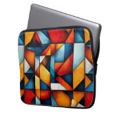 Abstrakte Formen Laptopschutzhülle (Vorderseite Links)