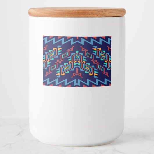 Abstrakte Formen Lebensmitteletikett (Vorderseite)