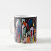 Abstrakte Formen, Matisse-Stil, Hinzufügen von Tex Kaffeetasse (Vorderseite Links)