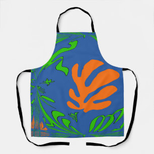Abstrakte Formen, Matisse-Stil, Hinzufügen von Tex Schürze