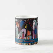Abstrakte Formen, Matisse Stil, Text hinzufügen, K Kaffeetasse (Mittel)