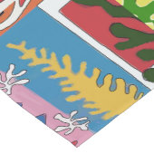 Abstrakte Formen, Matisse Style, Text hinzufügen, Kurzer Tischläufer (Ecke)