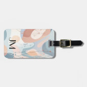 Abstrakte Formen mit Blumendekoration Gepäckanhänger (Vorderseite horizontal)