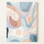 Abstrakte Formen mit Blumendekoration Planer (Rückseite)