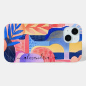Abstrakte Formen mit Namen Case-Mate iPhone Hülle (Rückseite (Horizontal))