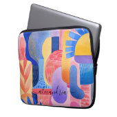Abstrakte Formen mit Namen Laptopschutzhülle (Vorderseite Links)