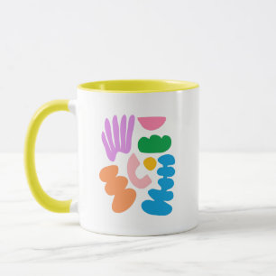 Abstrakte Formen Moderne Minimalistische Kunst Tasse