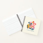 Abstrakte Formen Modernes Design Personalisiert Notizblock (Innenseite)