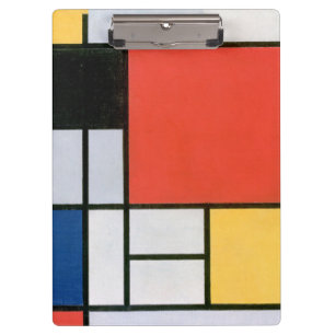 Abstrakte Formen Mondrian Klemmbrett
