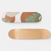 Abstrakte Formen Monstera Verlasse Finesse #1 #art Skateboard (Horizontal)