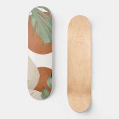Abstrakte Formen Monstera Verlasse Finesse #1 #art Skateboard (Vorderseite)
